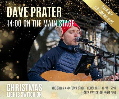 What's on the main stage. 14:00 Dave Prater