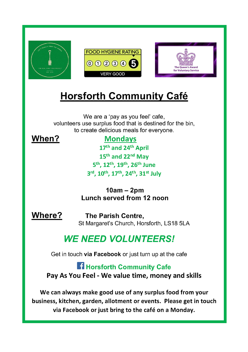 Horsforth Community Café poster