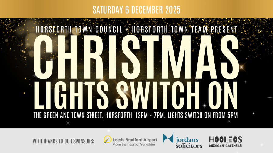 Horsforth Christmas lights switch on 2025