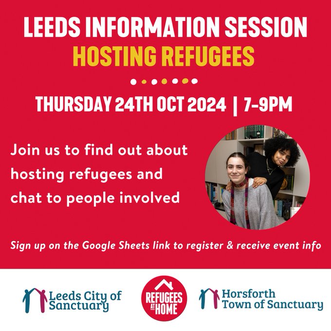 Leeds information session: Horsting refugees event